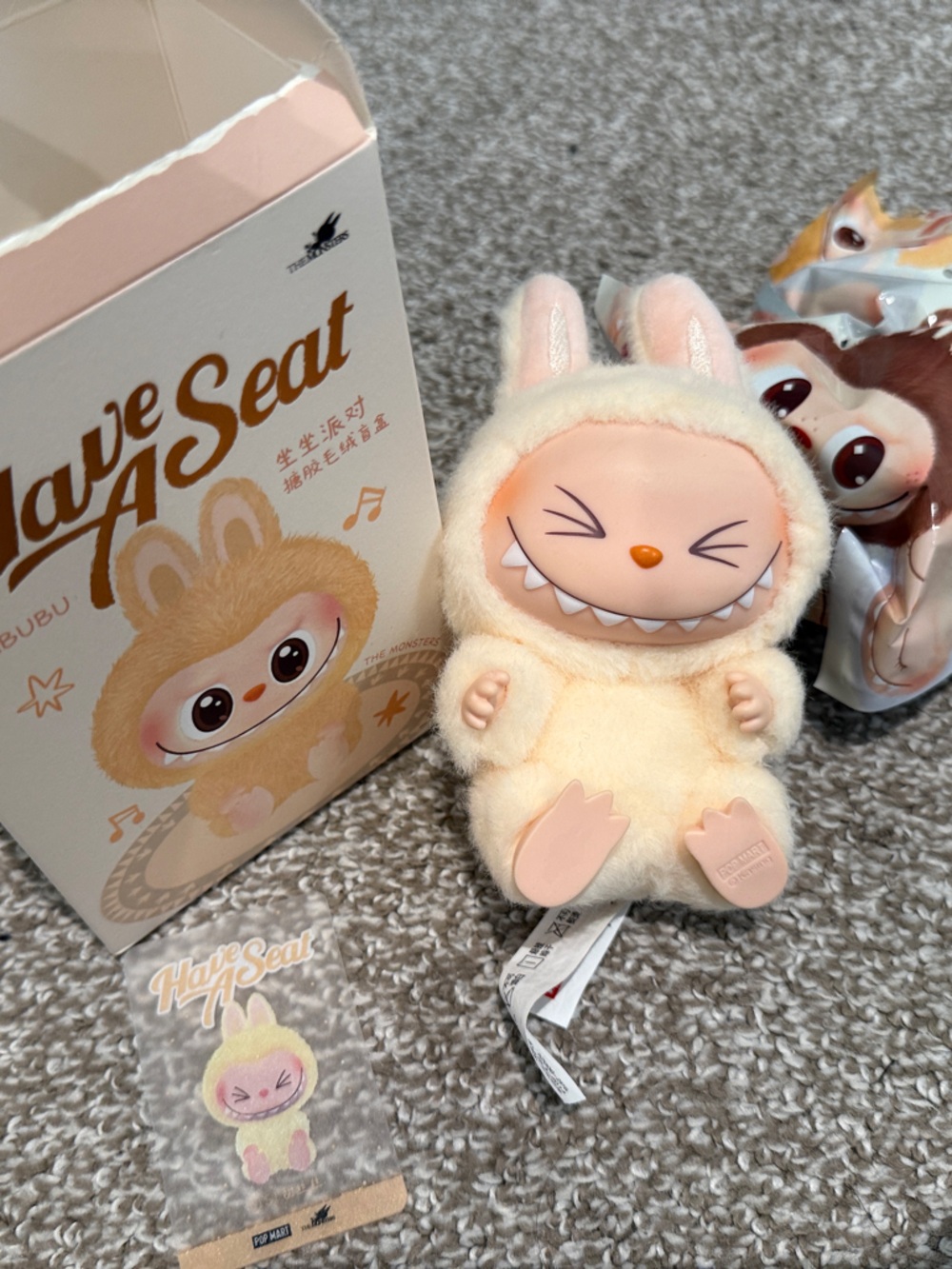 Have A Seat Plush Bunny Plush Toy — Cream
